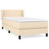 vidaXL Box spring postel s matrac&iacute; kr&eacute;mov&aacute; 90x200 cm textil