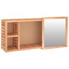 vidaXL Zrcadlov&aacute; skř&iacute;ňka 80 x 17 x 34 cm masivn&iacute; ořechov&eacute; dřevo