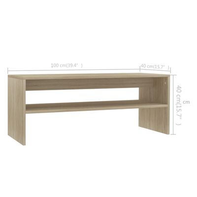 vidaXL Konferenční stolek dub sonoma 100 x 40 x 40 cm dřevotříska