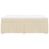 vidaXL Box spring postel s matrac&iacute; kr&eacute;mov&aacute; 160x200 cm textil