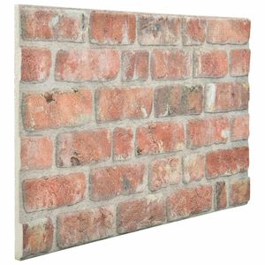 vidaXL N&aacute;stěnn&eacute; panely 10 pcs Červen&aacute; 100 x 50 cm EPS pěna