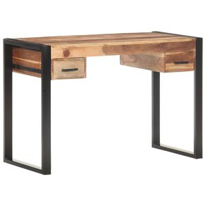 vidaXL Psac&iacute; stůl 110 x 50 x 76 cm masivn&iacute; dřevo