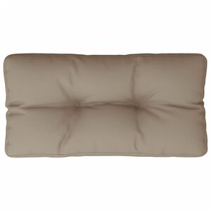 vidaXL Podu&scaron;ka na palety taupe 70 x 40 x 12 cm textil