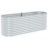 vidaXL Vyv&yacute;&scaron;en&yacute; z&aacute;hon 240 x 80 x 81 cm pozinkovan&aacute; ocel stř&iacute;brn&yacute;