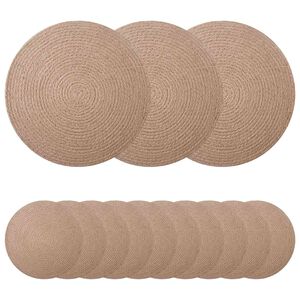 vidaXL Jutov&eacute; ubrusky 50 pcs Př&iacute;rodn&iacute; &Oslash; 30 cm 100% juta Tossa