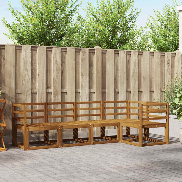 vidaXL Set pohovek 5 pcs Př&iacute;rodn&iacute;