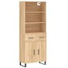 vidaXL Skř&iacute;ň highboard dub sonoma 69,5 x 34 x 180 cm kompozitn&iacute; dřevo