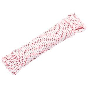 vidaXL Startovac&iacute; &scaron;ňůra b&iacute;lo-červen&aacute; &Oslash; 3 mm 10 m nylon