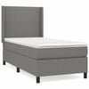 vidaXL Box spring postel s matrac&iacute; tmavě &scaron;ed&aacute; 80 x 200 cm textil