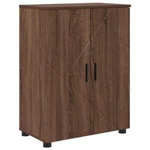 vidaXL Koupelnov&aacute; skř&iacute;ň s &uacute;loži&scaron;těm Hněd&yacute; dub 60 x 35 x 80 cm