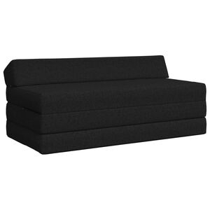 vidaXL Skl&aacute;dac&iacute; pohovka postel Čern&aacute; 120 x 60 x 49 cm Textil