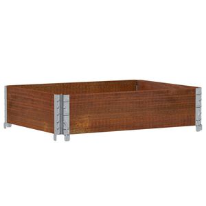 vidaXL Paletov&yacute; n&aacute;stavec hněd&yacute; 80 x 60 cm masivn&iacute; borov&eacute; dřevo