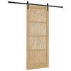 vidaXL Posuvn&eacute; dveře Př&iacute;rodn&iacute; 86 x 211 cm Masivn&iacute; borovicov&eacute; dřevo