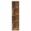vidaXL Rohov&aacute; skř&iacute;ňka old wood 33 x 33 x 132 cm kompozitn&iacute; dřevo