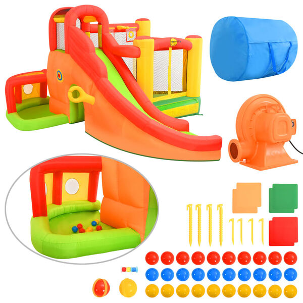 Happy Hop Nafukovac&iacute; sk&aacute;kac&iacute; hrad se skluzavkou 450 x 380 x 230 cm PVC