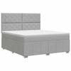 vidaXL Postel boxspring s matrac&iacute; Světle &scaron;ed&aacute; 160 x 200 cm Textil
