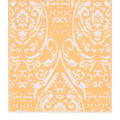 vidaXL Venkovní koberec oranžový a bílý 80 x 150 cm PP