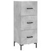 vidaXL Skř&iacute;ň highboard betonově &scaron;ed&aacute; 34,5x34x180 cm kompozitn&iacute; dřevo