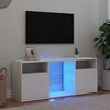 vidaXL TV skř&iacute;ňka s LED osvětlen&iacute;m b&iacute;l&aacute; 120 x 30 x 50 cm