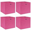 vidaXL &Uacute;ložn&eacute; boxy 4 ks růžov&eacute; 32 x 32 x 32 cm textil