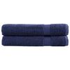 vidaXL Premium ručn&iacute;ky SOLUND 2 ks tmavě modr&eacute; 80x200 cm 600 g/m&sup2;