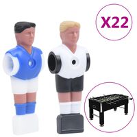 vidaXL Figurky hráčů pro stolní fotbal pro 15,9mm tyč 22 ks