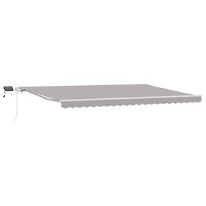 vidaXL Stahovac&iacute; mark&yacute;za Světle &scaron;ed&aacute; 500 &times; 350 cm L&aacute;tka a hlin&iacute;k