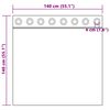 vidaXL Zatemňovací závěsy 2 pcs Světle šedá 140 x 140 cm samet