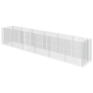 vidaXL Gabionov&yacute; vyv&yacute;&scaron;en&yacute; z&aacute;hon pozinkovan&aacute; ocel 540 x 90 x 100 cm