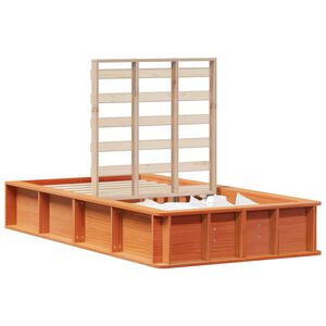 vidaXL R&aacute;m postele Voskově hněd&aacute; 90 x 190 cm Masivn&iacute; borov&eacute; dřevo