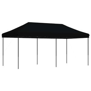 vidaXL Skl&aacute;dac&iacute; party stan pop-up čern&yacute; 580 x 292 x 315 cm