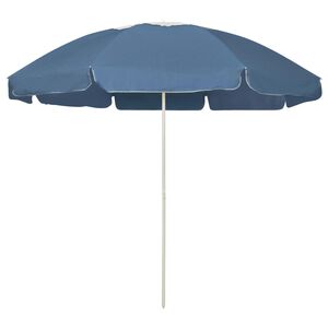 vidaXL Pl&aacute;žov&yacute; slunečn&iacute;k modr&yacute; 240 cm