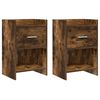 vidaXL Nočn&iacute; stolky 2 pcs Kouřov&yacute; dub 40 x 30 x 60 cm Kompozitn&iacute; dřevo