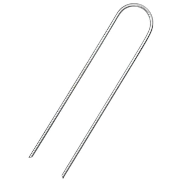 vidaXL Zemní kolíky tvaru U 25 ks 15 x 3,5 cm pozinkovaná ocel
