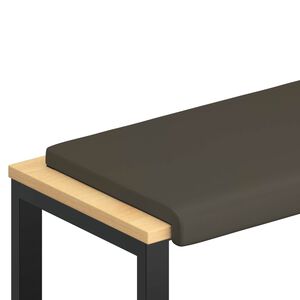 vidaXL Pol&scaron;t&aacute;ř na lavici Uměl&aacute; kůže &Scaron;ed&aacute; Hloubka 35 cm