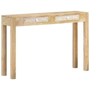 vidaXL Konzolov&yacute; stolek 110x30x75 cm masivn&iacute; bělen&eacute; mangovn&iacute;kov&eacute; dřevo