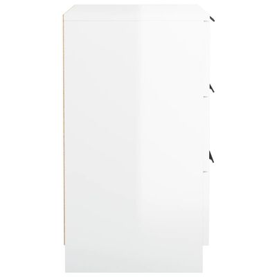 vidaXL Noční stolek bílý s vysokým leskem 40 x 36 x 65 cm