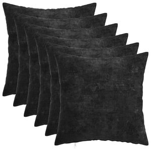 vidaXL Pol&scaron;t&aacute;ř 6 ks HEERLEN Antracitov&aacute; 30 x 30 cm Čenilkov&aacute; tkanina
