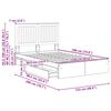 vidaXL Postel s &uacute;ložn&yacute;m prostorem B&iacute;l&aacute; 120 x 190 cm kompozitn&iacute; dřevo