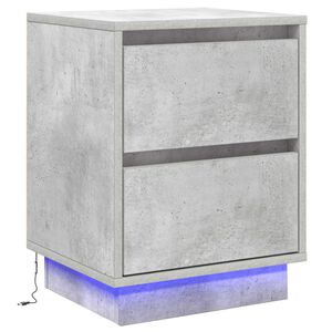 vidaXL Nočn&iacute; skř&iacute;ňka Betonově &scaron;ed&aacute; 39 x 34,5 x 50 cm Kompozitn&iacute; dřevo