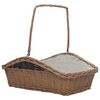 vidaXL Ko&scaron; na dřevo s uchem 61,5 x 46,5 x 58 cm hněd&yacute; vrba