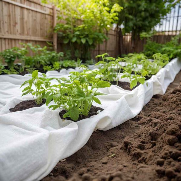 vidaXL Geotextiln&iacute; membr&aacute;na b&iacute;l&aacute; 1 x 150 m polyesterov&eacute; vl&aacute;kno