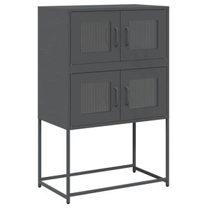 vidaXL Skř&iacute;ň highboard antracitov&aacute; 68x39x107 cm ocel