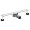 vidaXL 360&deg; odtok na sprchu s slim modelem Stř&iacute;brn&aacute; 50 cm