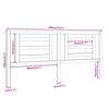 vidaXL Čelo postele čern&eacute; 186 x 4 x 100 cm masivn&iacute; borovice