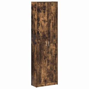 vidaXL &Scaron;atn&iacute; skř&iacute;ň Kouřov&yacute; dub 55 x 25 x 189 cm Kompozitn&iacute; dřevo