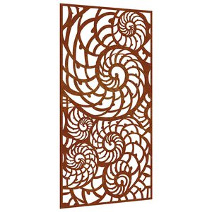 vidaXL Zahradn&iacute; n&aacute;stěnn&aacute; dekorace 105 x 55 cm cortenov&aacute; ocel Ulita