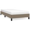vidaXL R&aacute;m postele bez matrac&iacute; taupe 90x190 cm textil