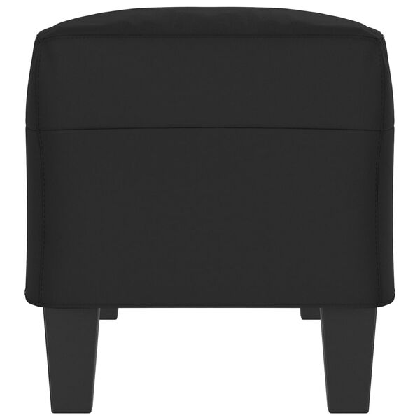 vidaXL Lavice čern&aacute; 100 x 35 x 41 cm tkanina z mikrovl&aacute;kna