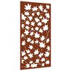 vidaXL Zahradn&iacute; n&aacute;stěnn&aacute; dekorace 105 x 55 cm corten Javorov&yacute; list